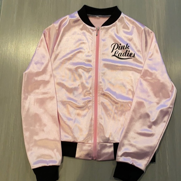 Little Girls Pink Ladies Zip up Jacket - Picture 2 of 5